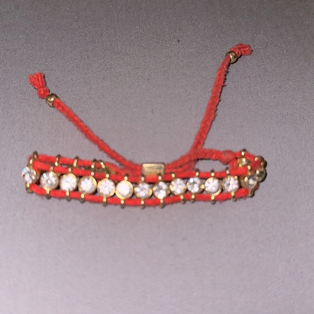 Juicy Couture orange friendship bling string bracelet